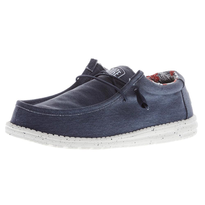 Men's Wally Stretch Canvas Blue Casual Shoe