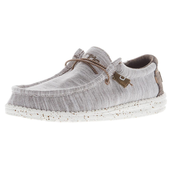 ゆん Hey Dude Men`s Moon Grey Wally Funk Casual Shoe