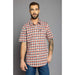 Kimes Ranch Apparel Men's Go Round Navy Plaid Dress Shirt