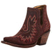 Women's Dixon Merlot Suede Snip Toe Bootie