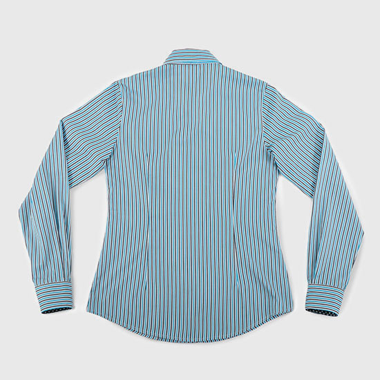 Cinch Womens Blue Stripe Tencel Button Down