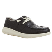 Women's Hilo Black Floral Emboss Casual