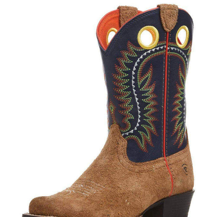 Child/Youth Derby Monroe Tan Roughout and Inkwell Boot