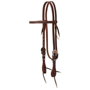 Copper Flower Heel Buckle Browband Headstall