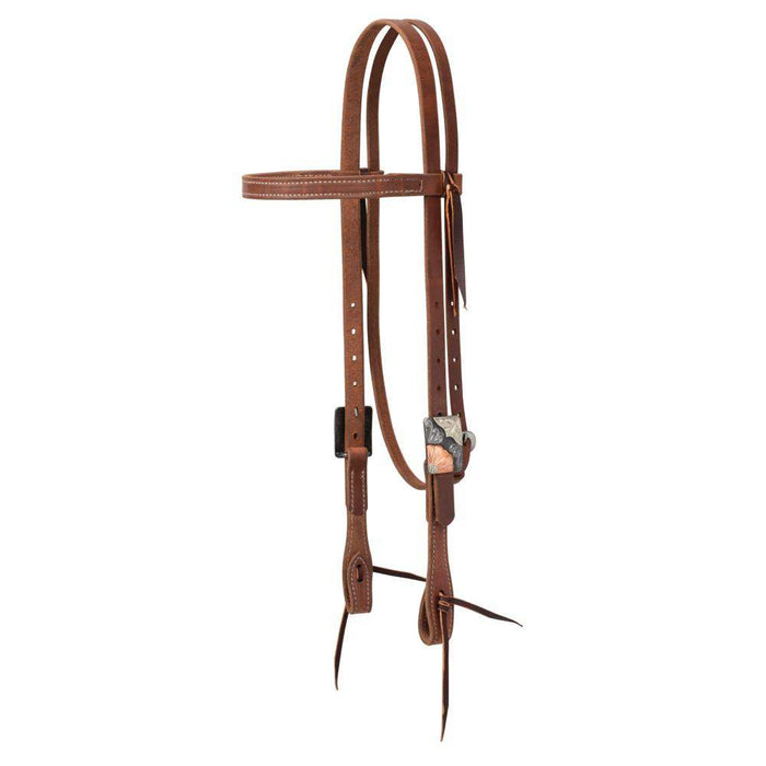 Weaver Leather ProTack Copper Flower Buckle Browband Headstall