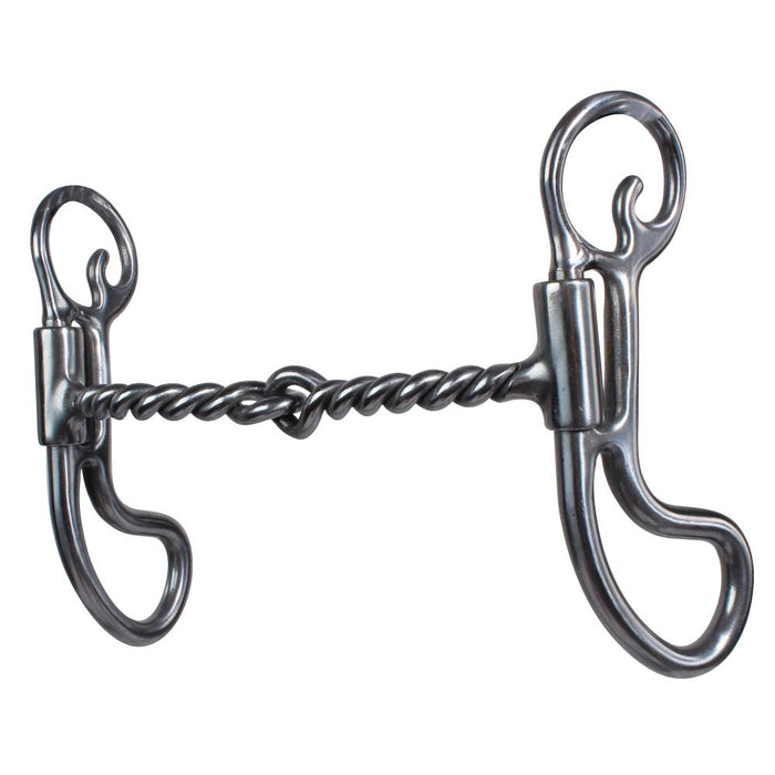 Twisted Wire Snaffle Teardrop Shank Bit