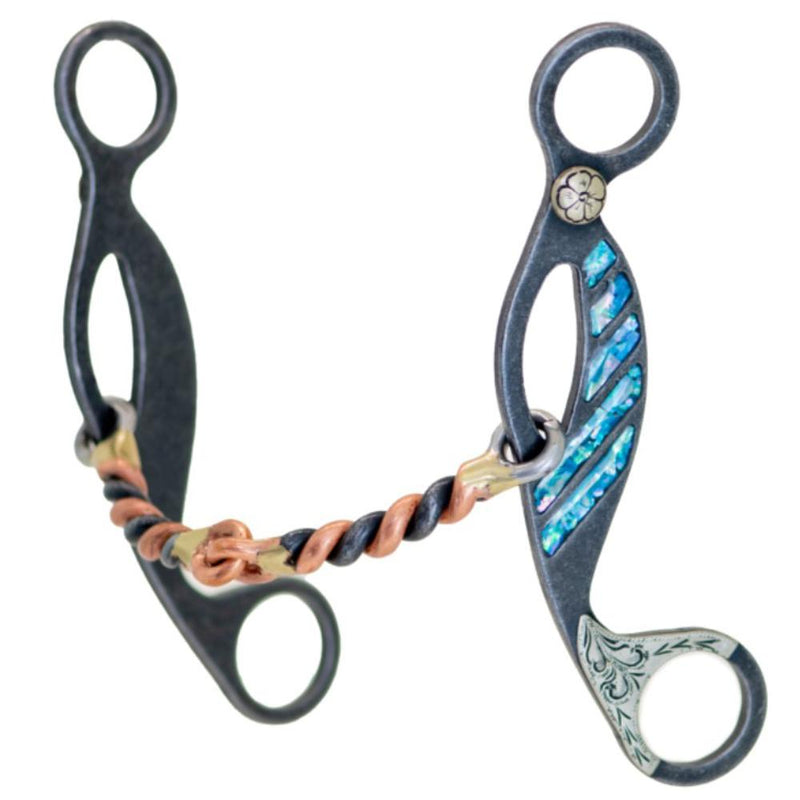 Turquoise Copper Twisted Wire Gag Bit