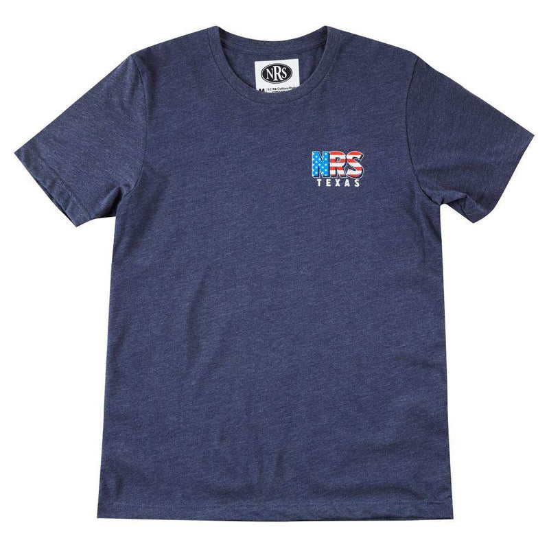NRS Ranch Flag Logo Navy Tee Shirt