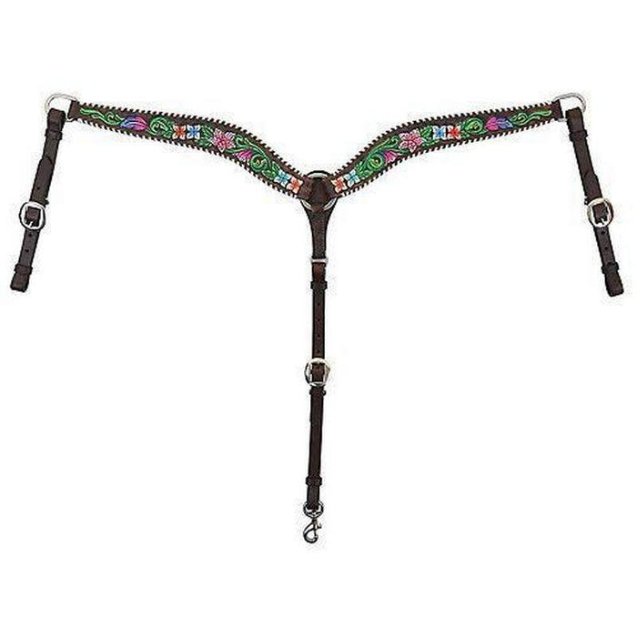Circle Y Saddlery Vibrant Garden Breast Collar