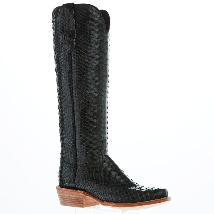 Women's Dark Green Python 17 In Top Cowgirl Boot