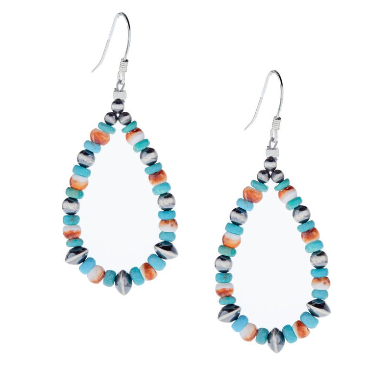 Tri Colored Loop Earring