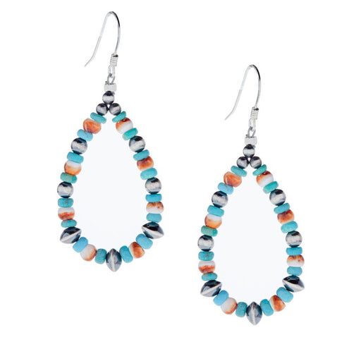 Tri Colored Loop Earring