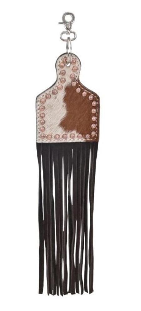Cowhide Collection Saddle Purse Charm
