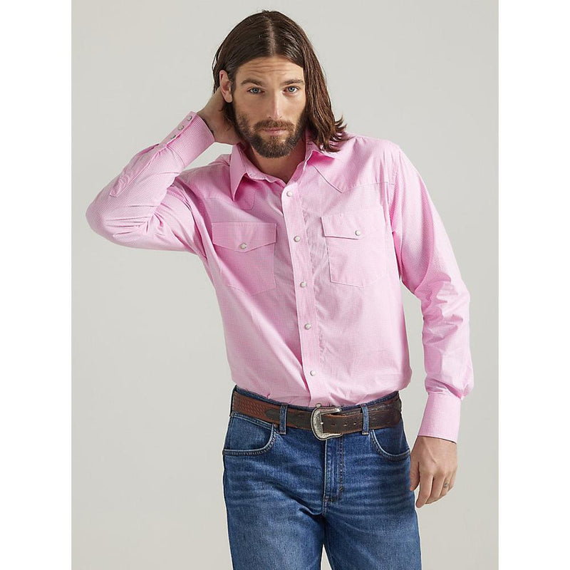Men's Pink Bucking Cancer Button Down Shirt