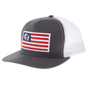 Grey and White Flag Patch Cap