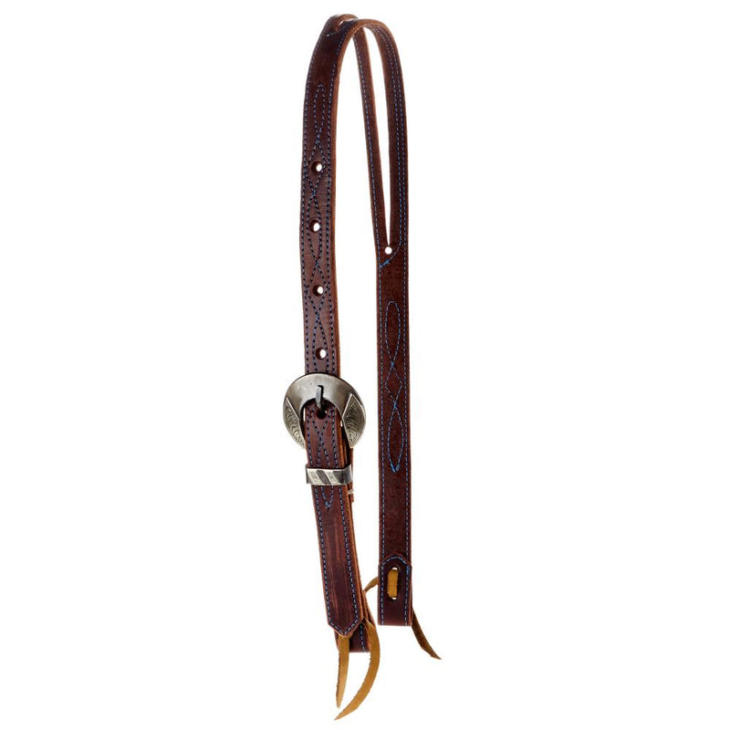Slit Ear Engraved Bar Heel Buckle Headstall