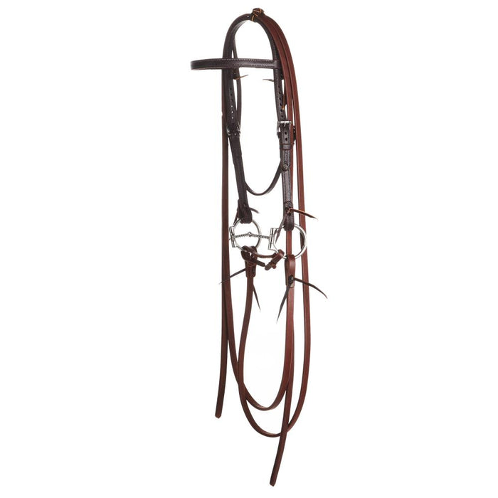 Tack Horse Bridle Set with Twisted Wire Snaffle Bit