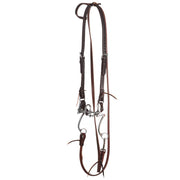 Tack Horse Bridle Set with Twisted Correctional Port 7 Shank Bit