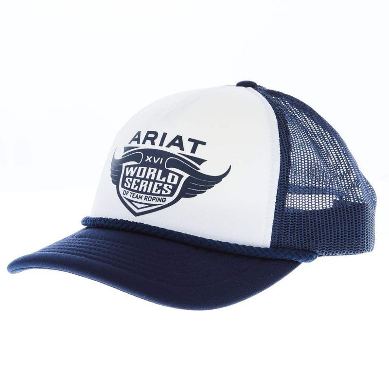 World Series NRS Ariat Series White and Navy Cap