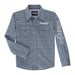 Wrangler Boy's Navy Long Sleeve Snap Shirt