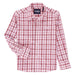 Boy's Red Plaid Wrinkle Resist Shirt