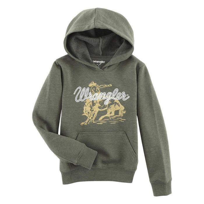 Wrangler Boy's Olive Heather Hoodie
