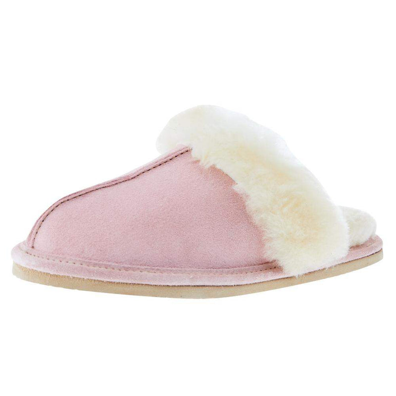 Women Pink Sheepskin Slide