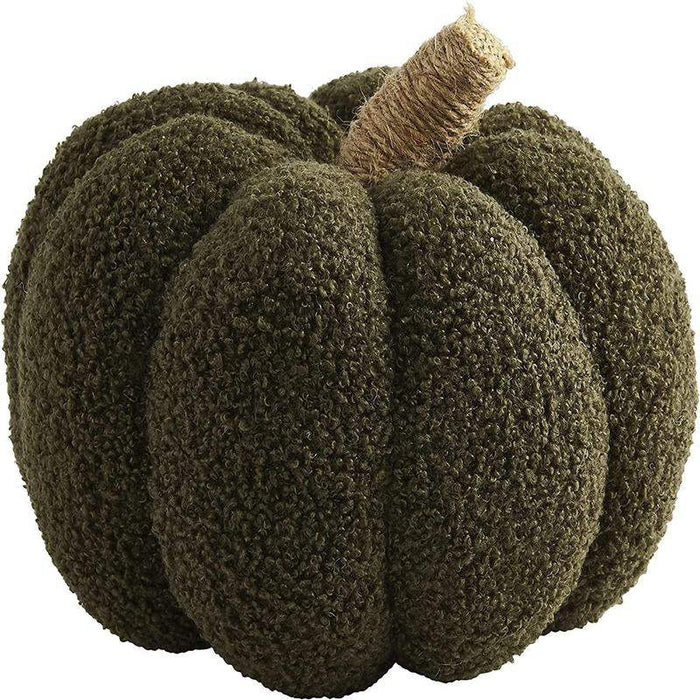 Medium Green Shearling Pumpkin