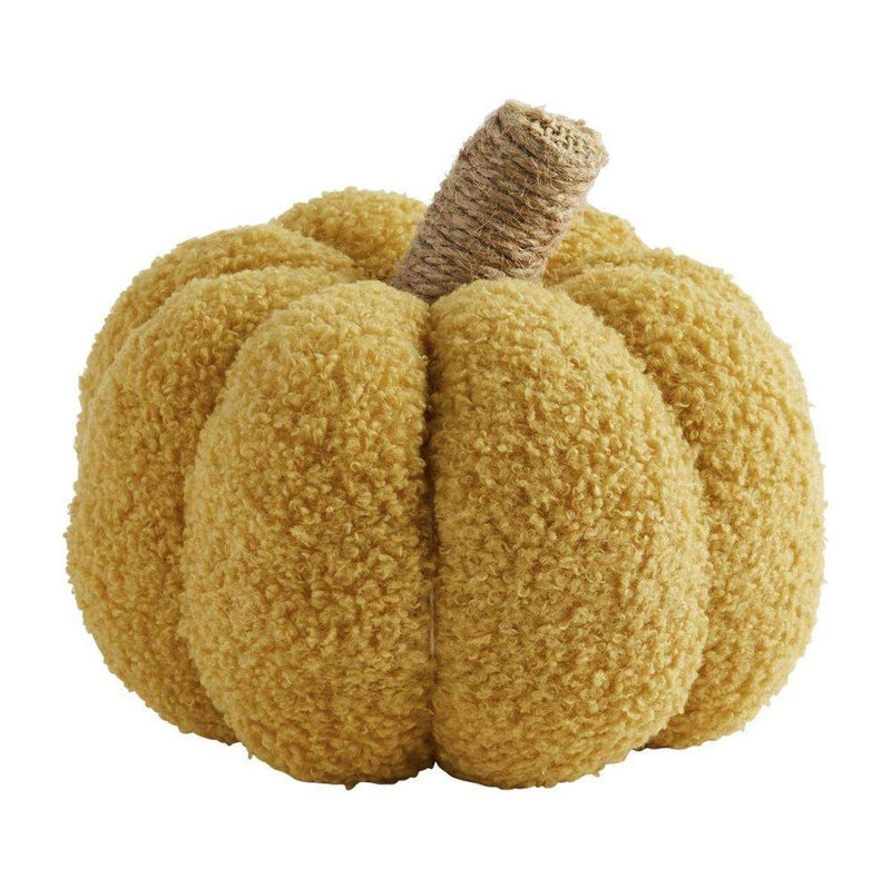 Small Yellow Shearling Pumpkin