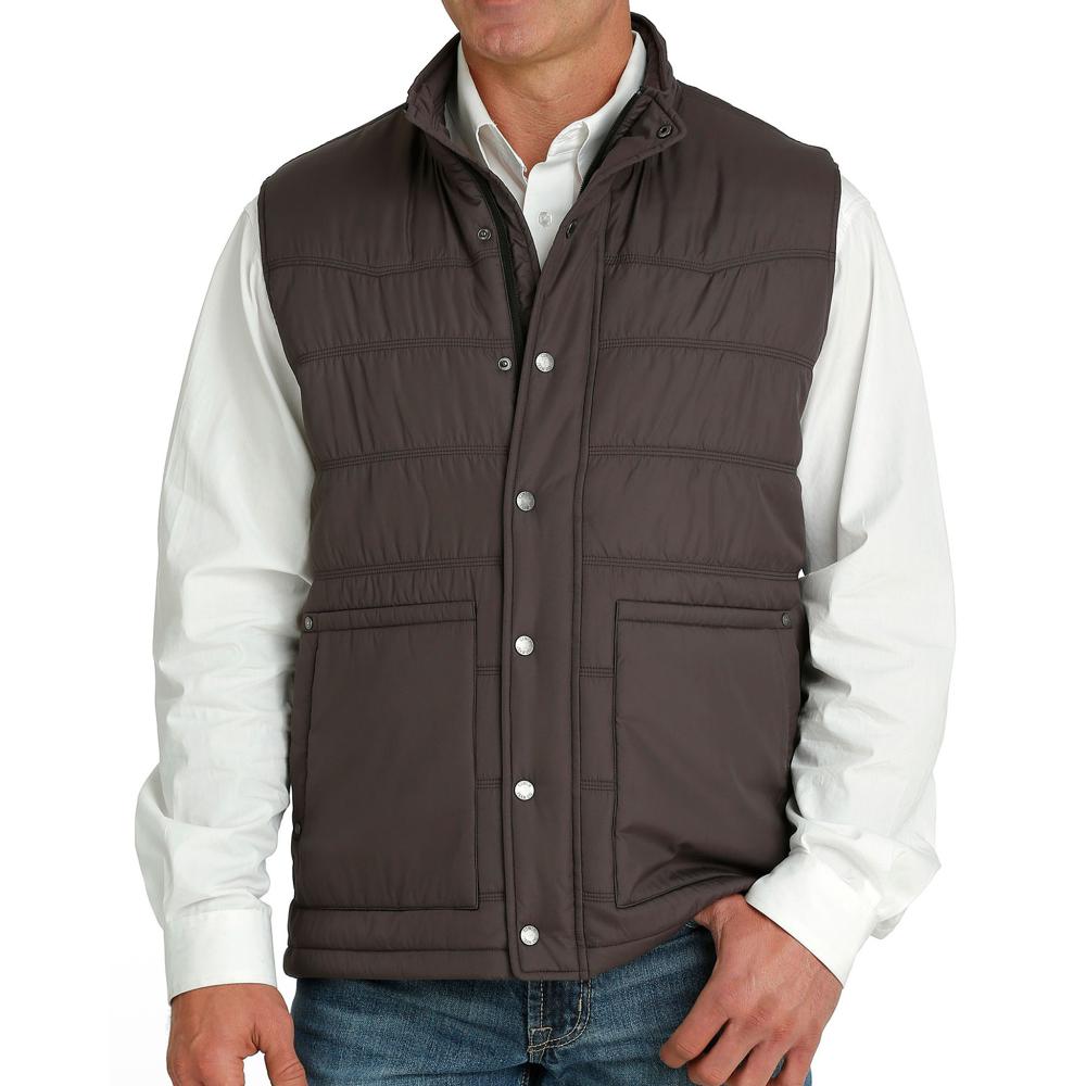 Cinch Mens Quilted Brown Vest