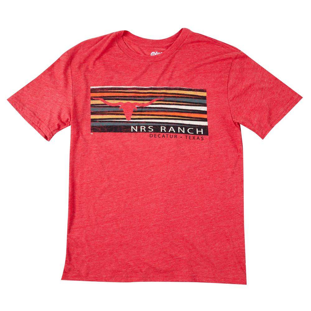 NRS Ranch Longhorn Red Tee Shirt