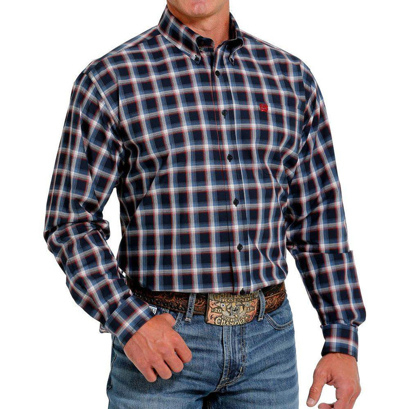 Cinch Mens Long Sleeve Plaid
