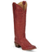 Women's Vintage Whitley Red 15 In Top Round Toe Cowgirl Boot