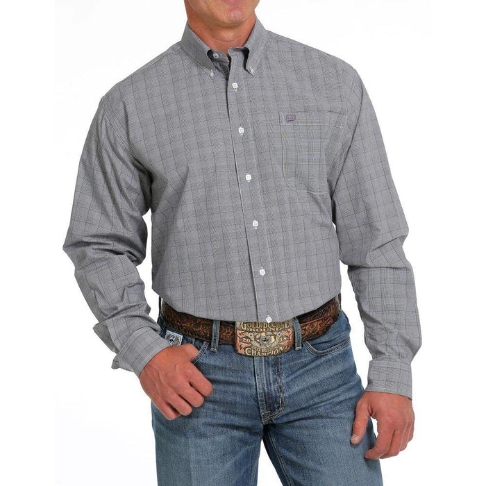 Men's Long Sleeve Plaid Button Down