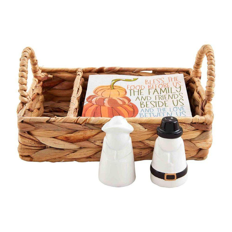 Mud Pie Pilgrim Salt and Pepper Napkin Set