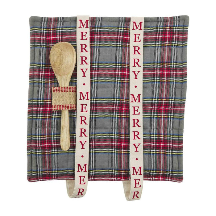 Grey Tartan Baker Holder