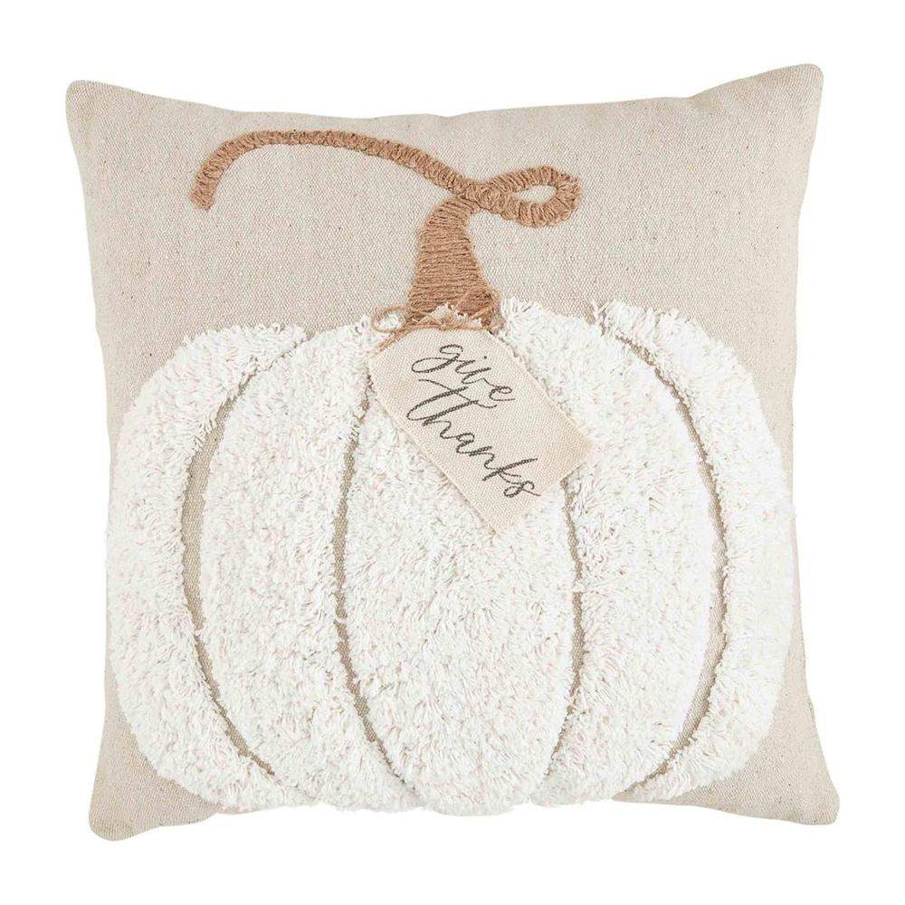 Mud Pie White Pumpkin Tufted Pillow   165844 Default L 1200x1200 