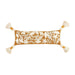 Mud Pie Mustard Leaf Embroidered Long Pillow