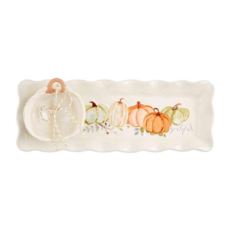 Mud Pie Grateful Tray and Dip Set