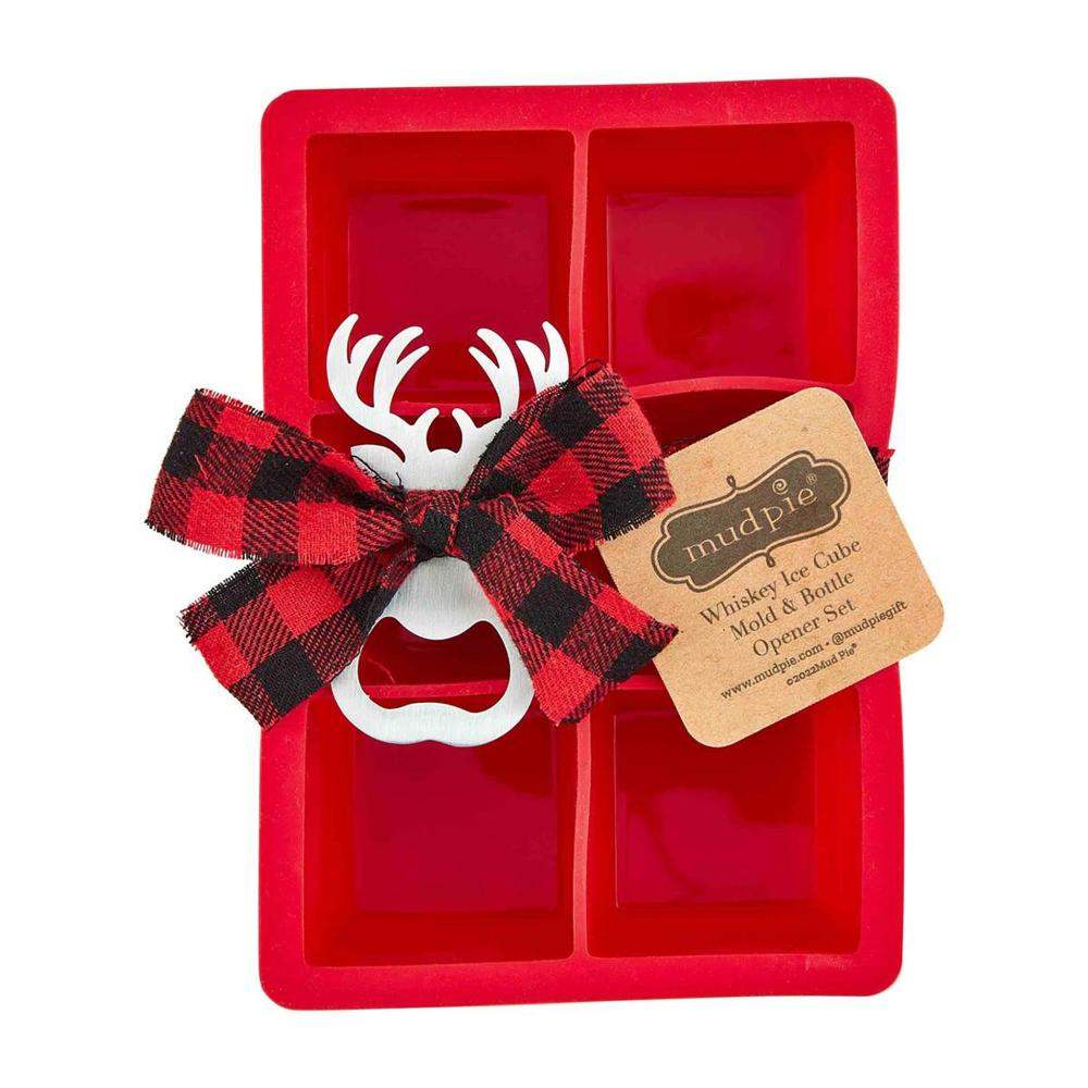 Mud Pie Red Plaid Baker - 8.5" X 2.5" Stoneware Dish, Oven & Dishwasher Safe