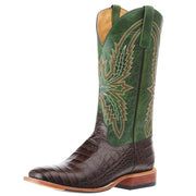 Horsepower Boots Men's Chocolate Caiman Print Cowboy Boot