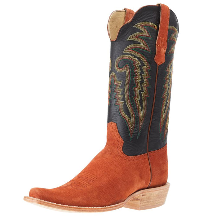 Men's Cognac Boar 13in Black Sinatra Top Boot