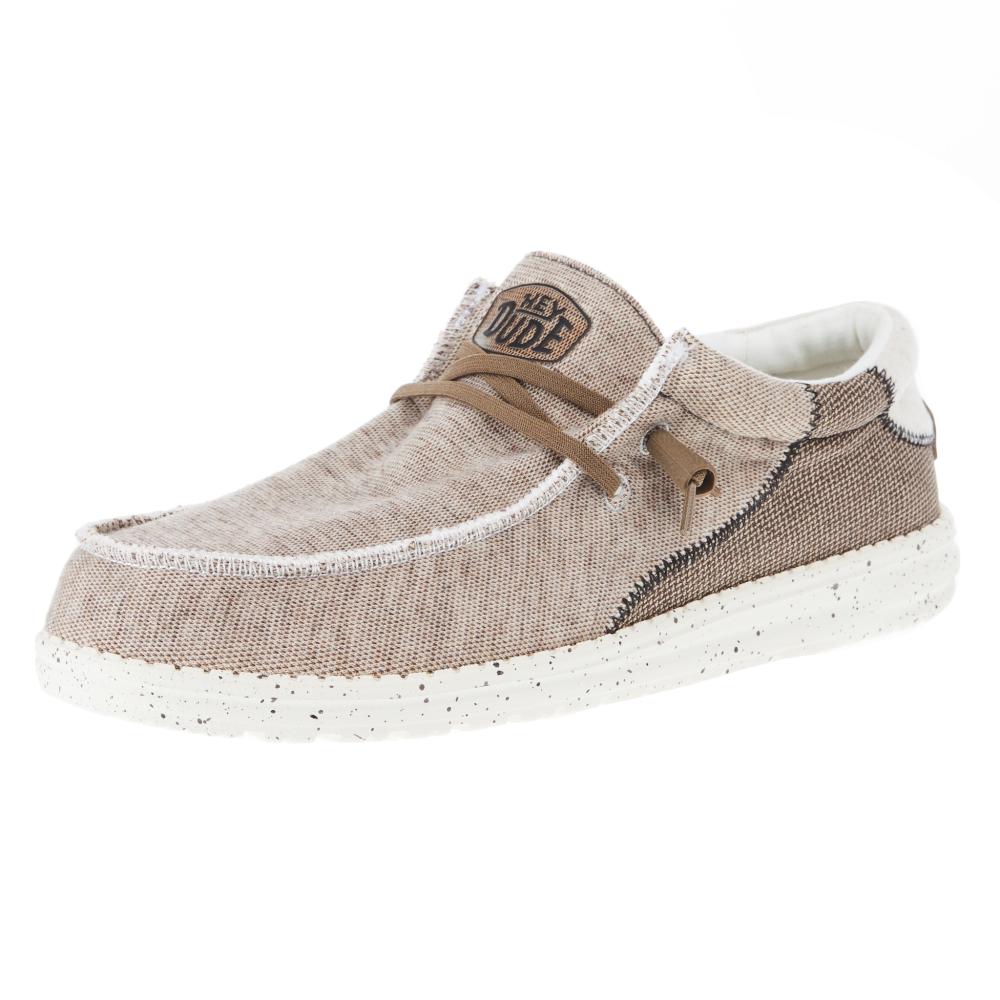 でゅーど Hey Dude Men's Wally Stitch Teak Casual Shoe