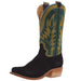 Mens Culver Black Roughout 13 In Grass Vintage Goat Top Cowboy Boot