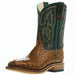 Men's Honey Impostrich Print 12 In Top Steel Toe Work Boot