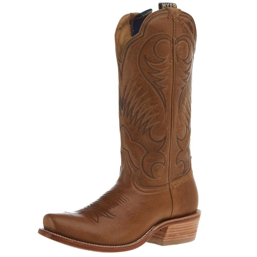 Hyer Boots Womens Leawood Honey Mestizo 13 In Top Cowgirl Boot