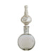 Creative Co-Op Embossed Glass Bottle with Stopper