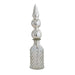 Creative Co-Op Embossed Glass Bottle w/Stopper