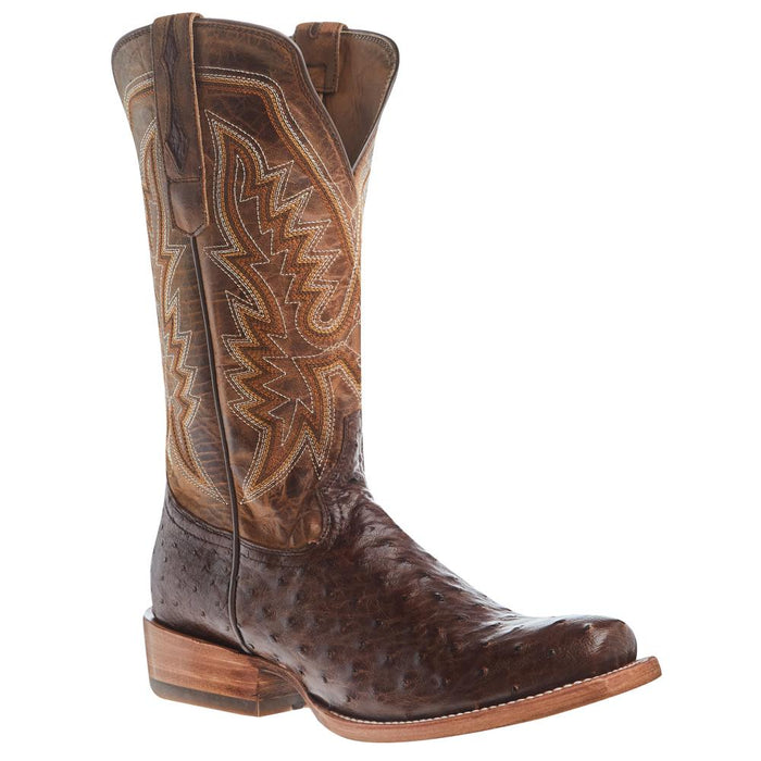 Mens PRCA Kango Tobacco Full Quill Ostrich 13in Rust Top
