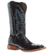 Mens PRCA Black Full Quill Ostrich 13in Midnight Top